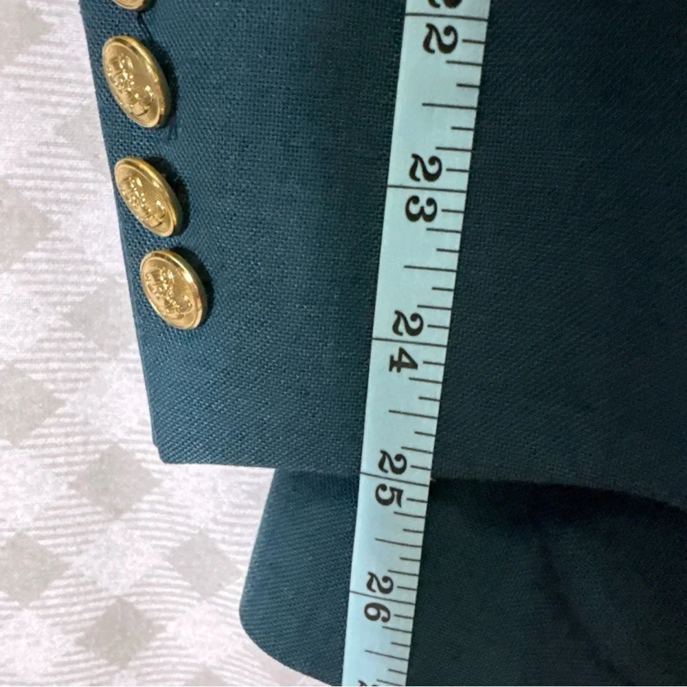 Vtg Palm Beach MASTERS Green Golf Gold Button Blazer Jacket Sport Coat 44 R